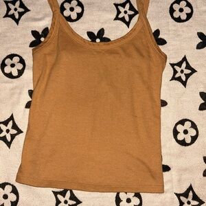 Wild Fable Black and White Fitted Tank Top